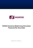  FANUC America Machining Simulator