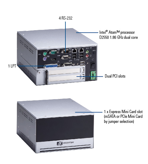 eBOX639-830-FL Fanless Embedded Box System 