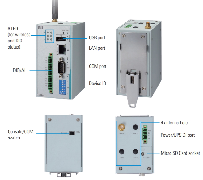 RISC-based DIN-rail Fanless Embedded System