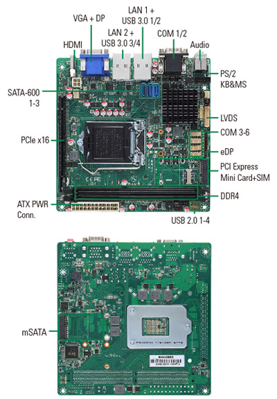 MANO500 Mini ITX Motherboard